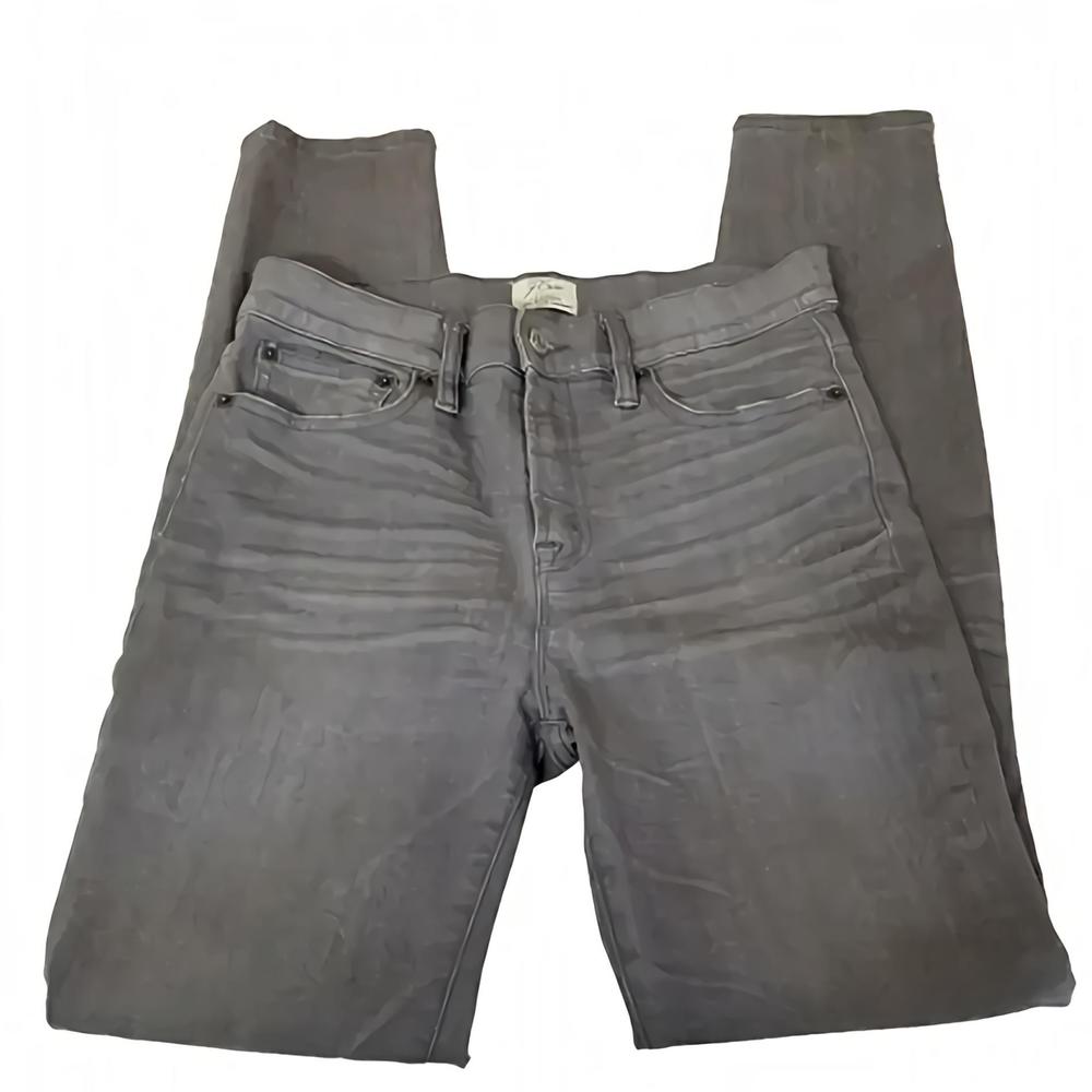 stretch jeans skinny high rise lookout high waist J. Crew gray
